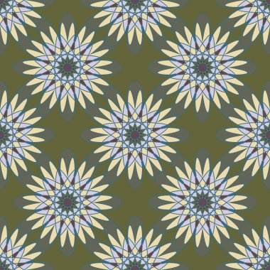  soyut çiçek geometrik Dikişsiz desen arka planı için