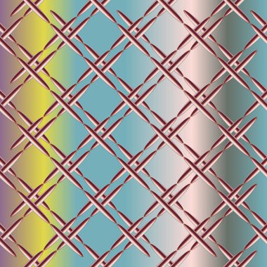 Metal ızgara Dikişsiz desen vektör çizim.