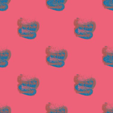 Bulutlar Dikişsiz desen şeklinde suluboya soyut leke.