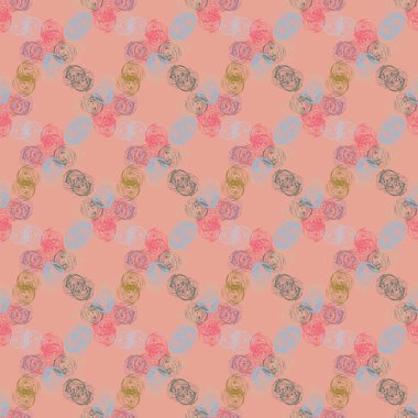 Soyut geometrik renkli seamless modeli, arka plan