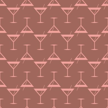 Tropik kokteyller renkli seamless modeli