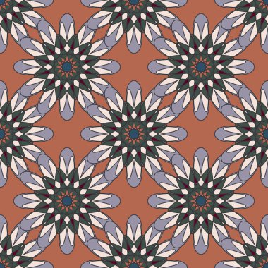  soyut çiçek geometrik Dikişsiz desen arka planı için