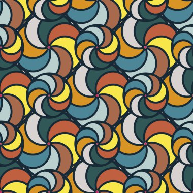 soyut geometrik renk desenli vektör çizimi