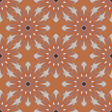  soyut çiçek geometrik Dikişsiz desen arka planı için