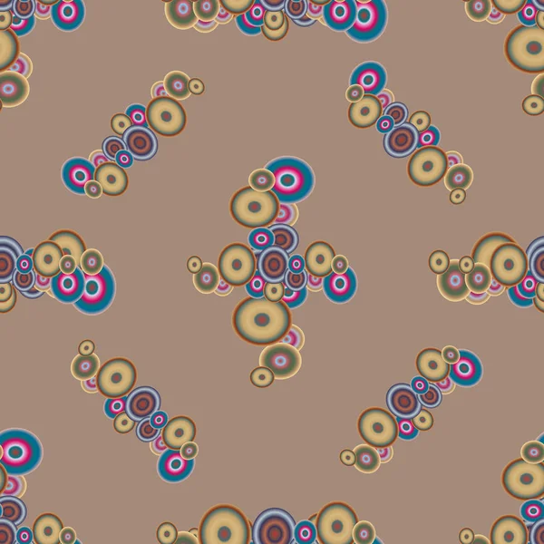 Soyut geometrik renkli seamless modeli daireler ile