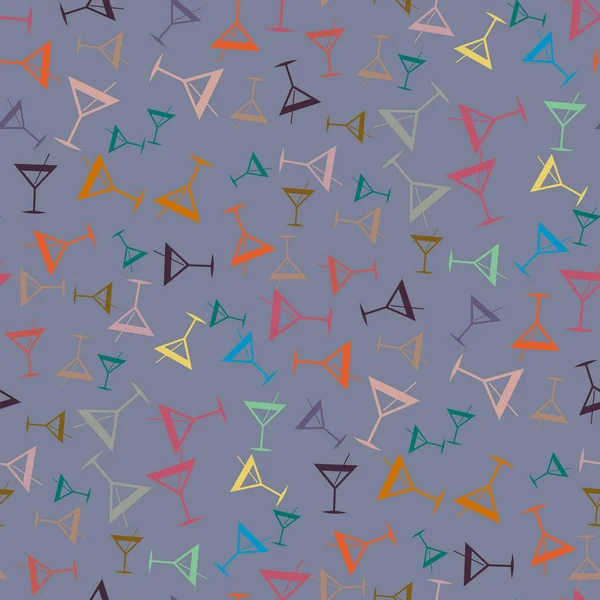 Tropik kokteyller renkli seamless modeli