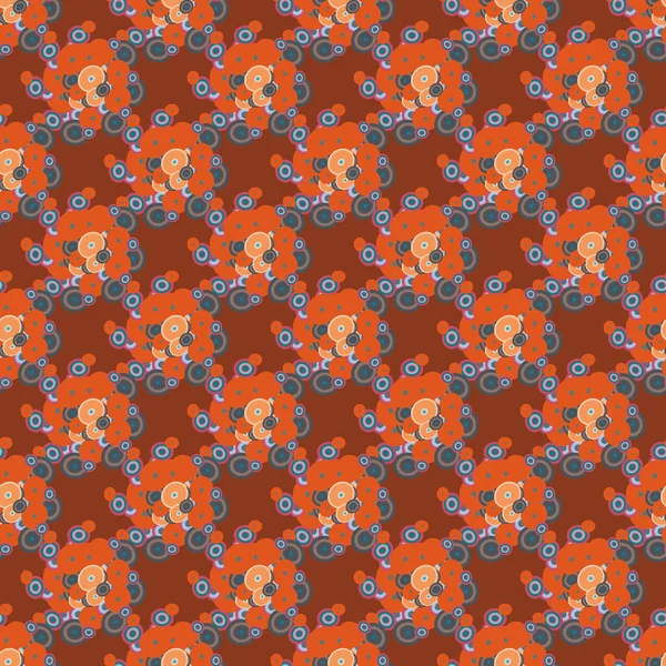 Soyut geometrik renkli seamless modeli daireler ile