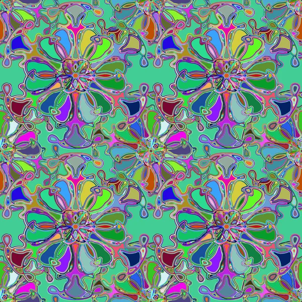Soyut kaleydoskop renkli Dikişsiz desen arka planı için. 