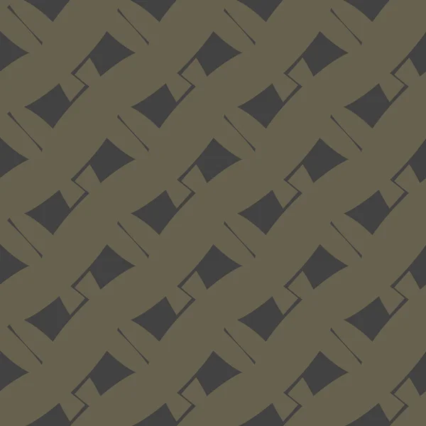 抽象枝編み細工品の幾何学的なシームレス パターン ベクトル図 — ストックベクタ