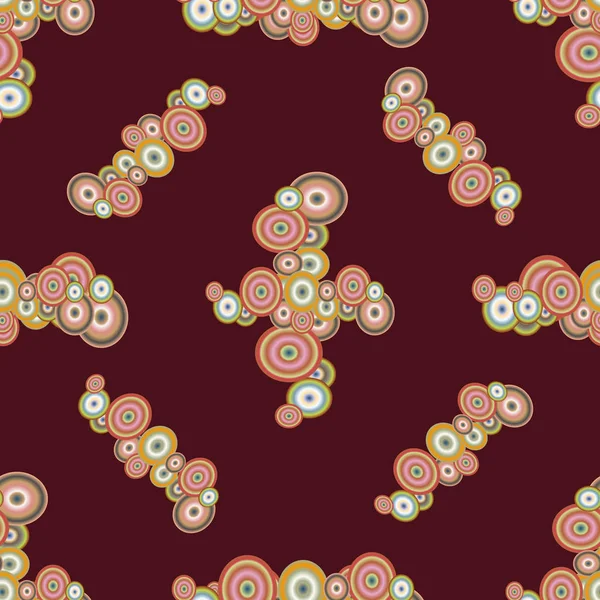 Soyut geometrik renkli seamless modeli daireler ile