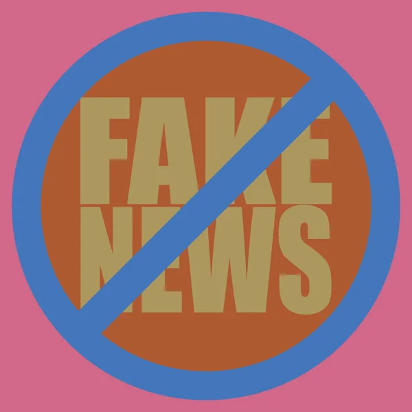 Konzeptionelle Nahtlose Muster Mit Logo Fake News Globale Probleme Der — Stockvektor