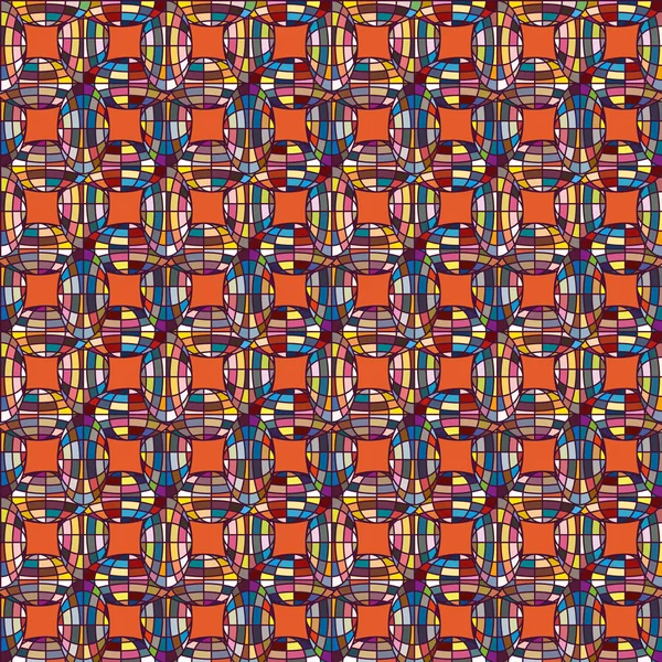 Цветовой Бесшовный Рисунок Сотрудничающими Земными Шарами — стоковый вектор