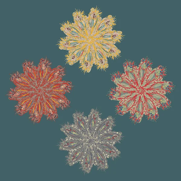 Stil zentangle yeni simetrik mandala doodle ile sanat esin kaynağı oldu. Duvar kağıdı, desen dolgularını, web sayfaları, yüzey dokuları için dekoratif nesne-ebilmek var olmak kullanılmış.