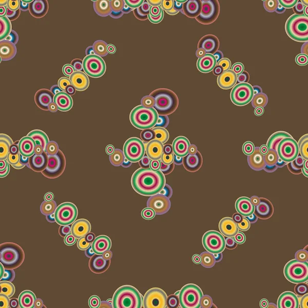 Soyut geometrik renkli seamless modeli daireler ile