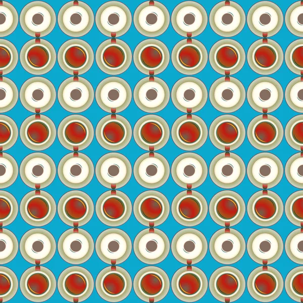 Bardak kahve veya çay arka plan seamless modeli üzerinde noktalı.