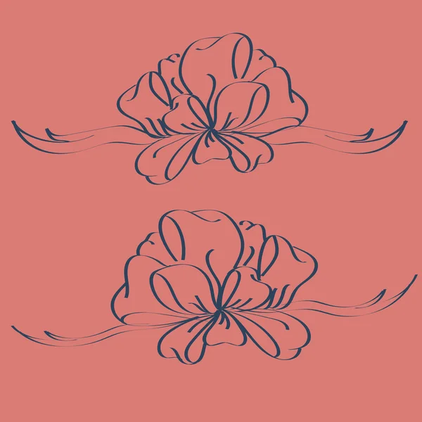 Set çekilmiş yay izole el renk arka plan üzerinde.