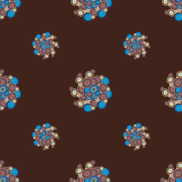 Soyut geometrik renkli seamless modeli daireler ile