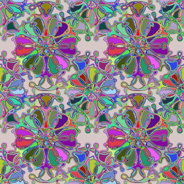 Soyut kaleydoskop renkli Dikişsiz desen arka planı için. 