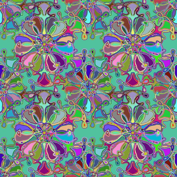 Soyut kaleydoskop renkli Dikişsiz desen arka planı için. 