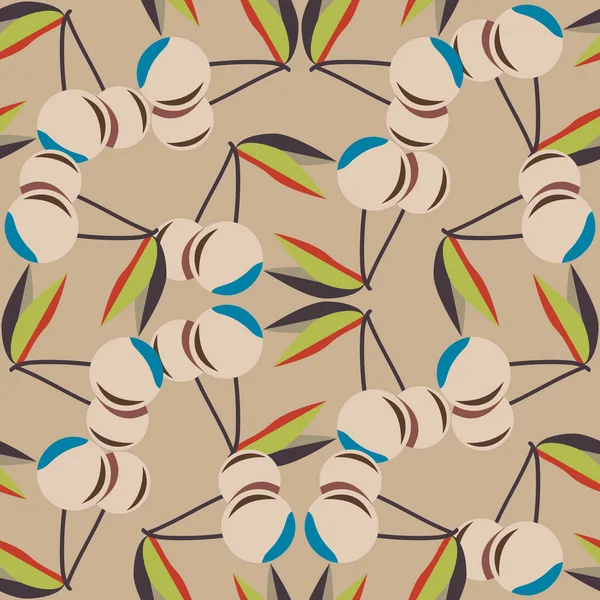 kiraz seamless modeli. Tekstil Ambalaj ve duvar kağıtları için iyi.