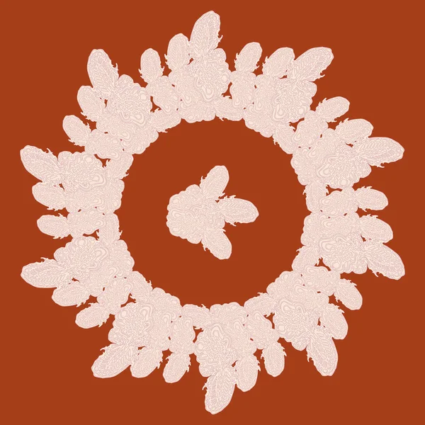 Stil zentangle yeni simetrik mandala sanat doodle ile esinlenerek.. 