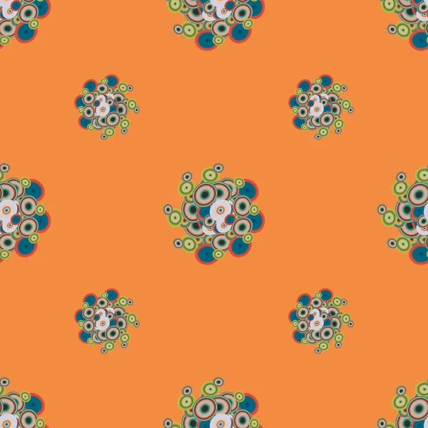 Soyut geometrik renkli seamless modeli daireler ile