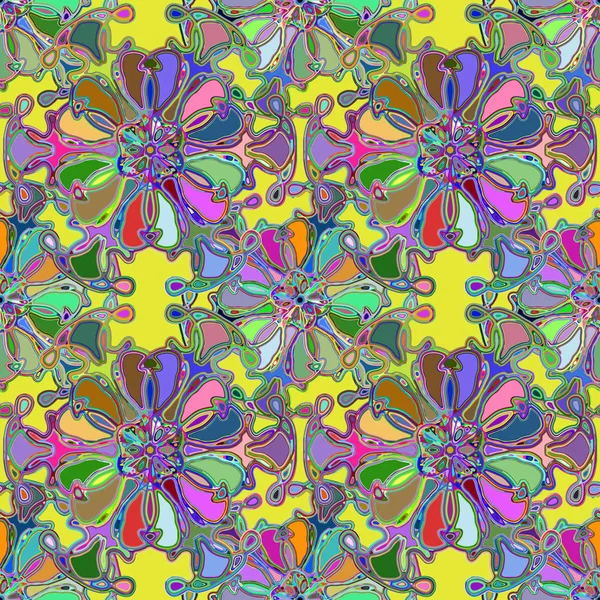 Soyut kaleydoskop renkli Dikişsiz desen arka planı için. 
