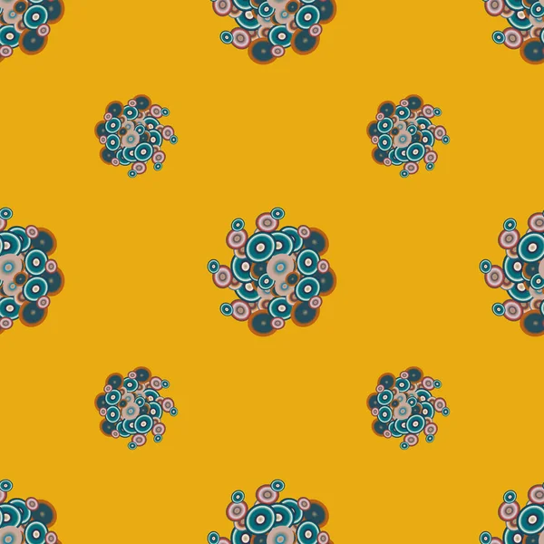 Soyut geometrik renkli seamless modeli daireler ile