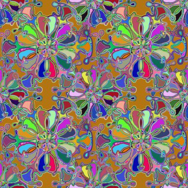 Soyut kaleydoskop renkli Dikişsiz desen arka planı için. 