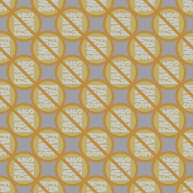 Logo sahte haberlerle kavramsal seamless modeli. İnsanlığın küresel sorunları.