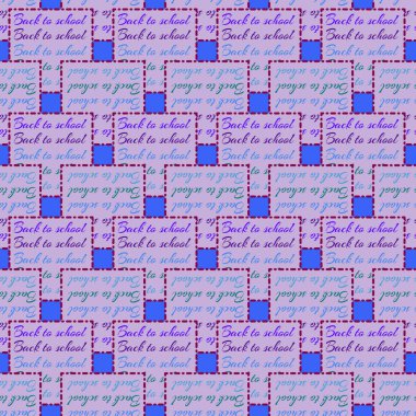 Okul hazırlıkları, arka plan için yeni dikişsiz desen. 