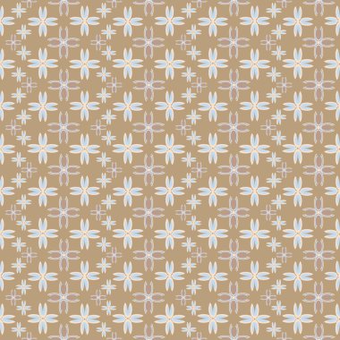 Çiçekler, vektör çizim ile çok renkli geometrik seamless modeli 