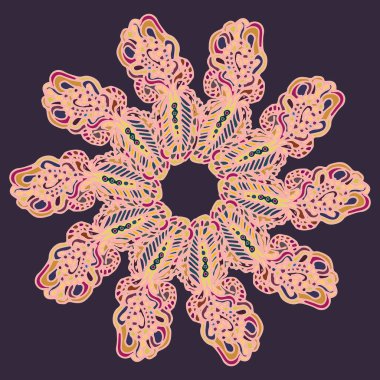 Stil zentangle yeni simetrik mandala doodle ile sanat esin kaynağı oldu. Duvar kağıdı, desen dolgularını, web sayfaları, yüzey dokuları için dekoratif nesne-ebilmek var olmak kullanılmış.