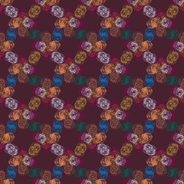 Soyut geometrik renkli seamless modeli, arka plan