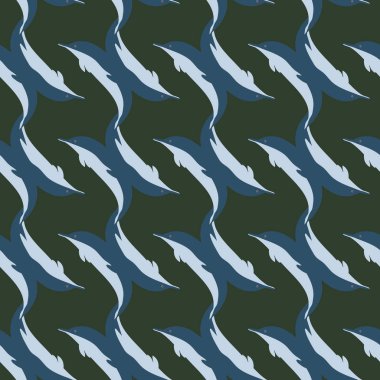 Yunuslar su altında çizim arka planı için bir sürü ile sorunsuz doku