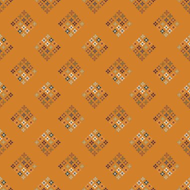 Çiçekler, vektör çizim ile çok renkli geometrik seamless modeli 