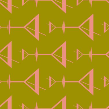 Tropik kokteyller renkli seamless modeli