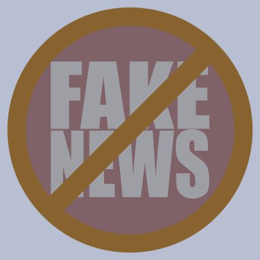 Logo sahte haberlerle kavramsal seamless modeli. İnsanlığın küresel sorunları.