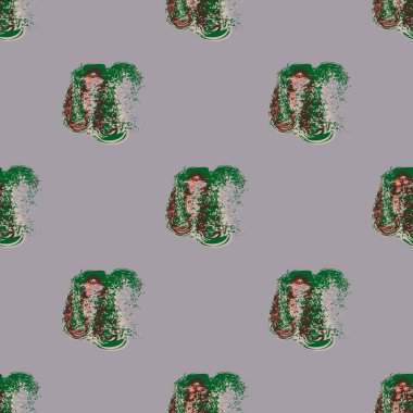 Bulutlar Dikişsiz desen şeklinde suluboya soyut leke.