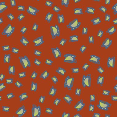 Kahve ya da çay Dikişsiz desen bardak.