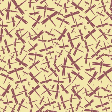 Dekoratif renkli seamless modeli ile şirin yusufçuk