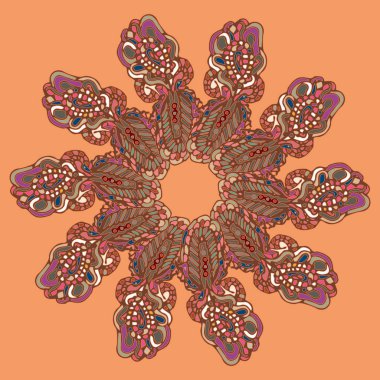 Stil zentangle yeni simetrik mandala doodle ile sanat esin kaynağı oldu. Duvar kağıdı, desen dolgularını, web sayfaları, yüzey dokuları için dekoratif nesne-ebilmek var olmak kullanılmış.