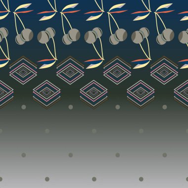 kiraz seamless modeli. Tekstil Ambalaj ve duvar kağıtları için iyi.