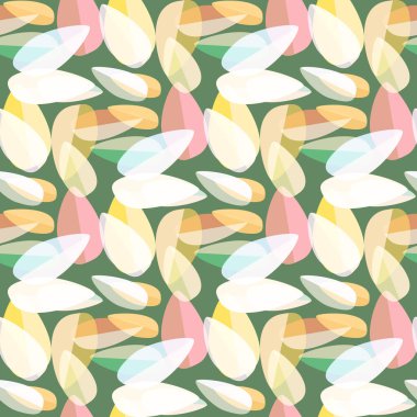 Parlak arka plan Dikişsiz desen çok renkli yapraklarda.