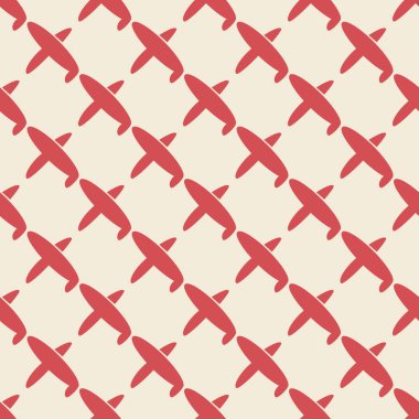 Seamless modeli uçak gökyüzünde, vektör çizim