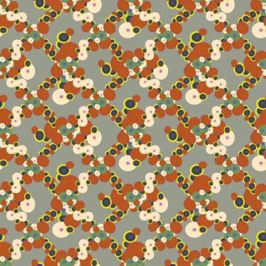 Soyut geometrik renkli seamless modeli daireler, arka plan ile