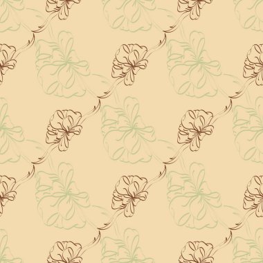 Çok renkli yay ve kurdeleler parlak seamless modeli.