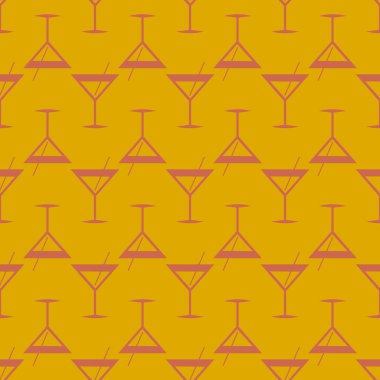 Tropik kokteyller renkli seamless modeli