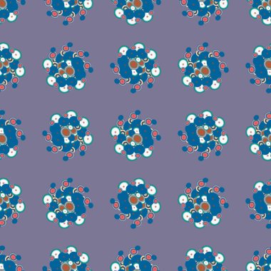 Soyut geometrik renkli seamless modeli daireler ile