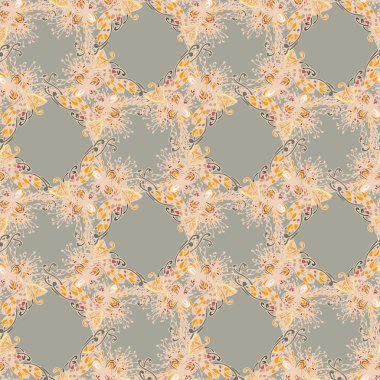 Soyut seamless modeli el yapımı doodle ile yeni tasarım çalışmaları için